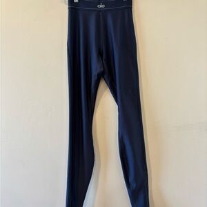 Alo Yoga High-Waist Airlift Suit Up Legging Size Xsmall Navy